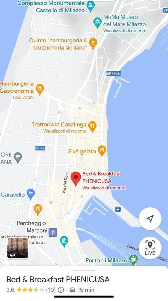 Phenicusa Milazzo Buitenkant foto